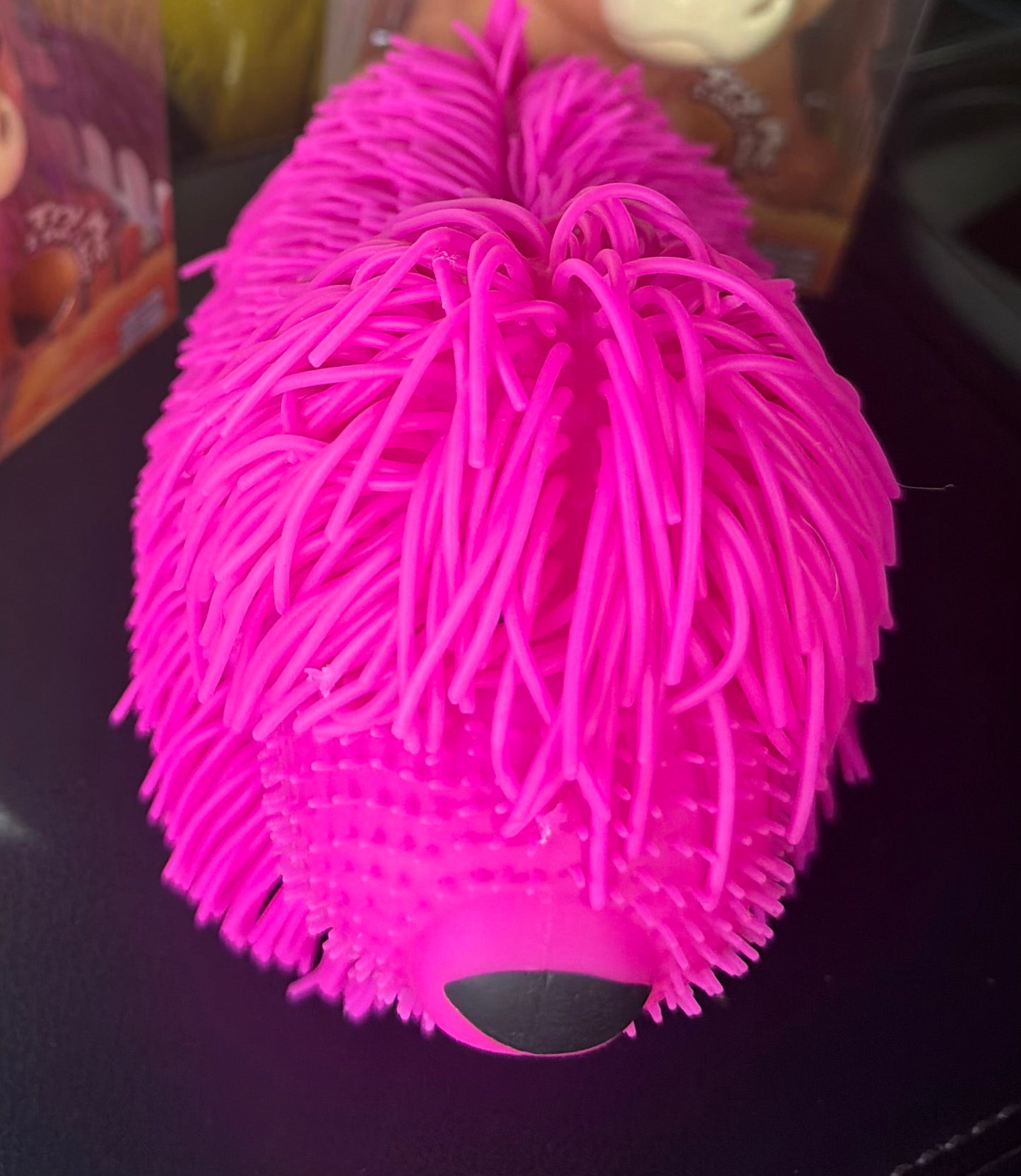 Pink Shaggy Dog Squishy