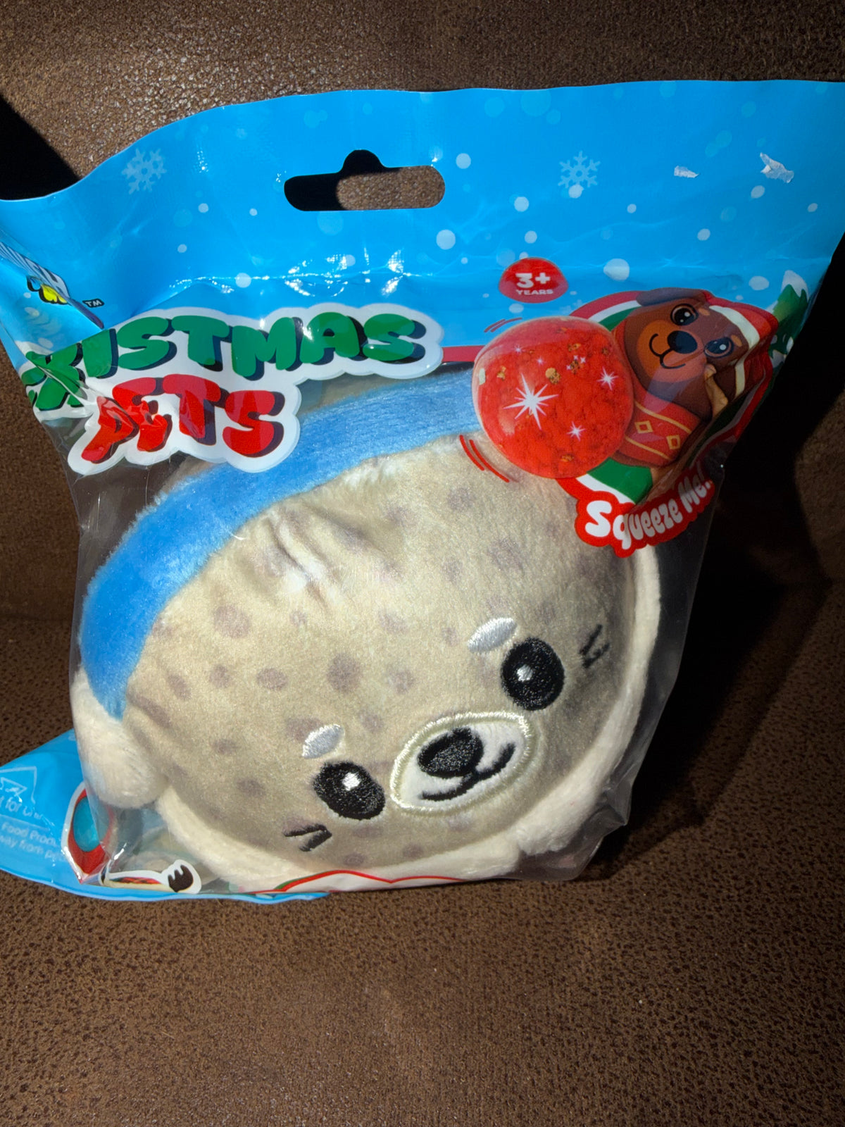 Cheetah Print Plush with Squishy inside