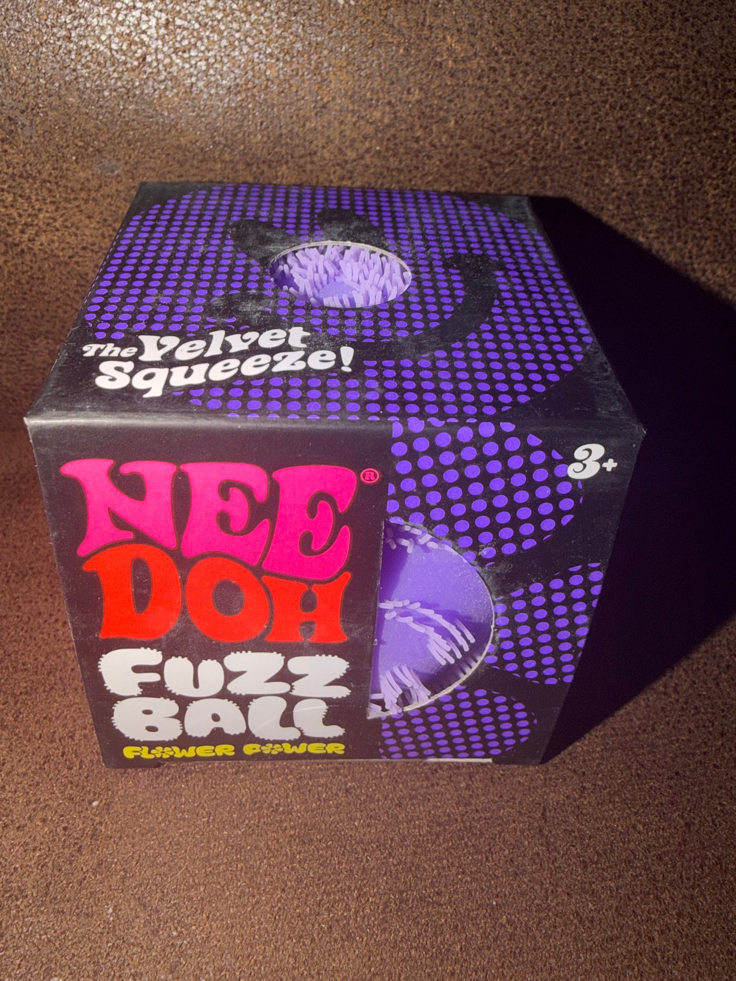 Purple Flower Power Needoh Fuzz ball