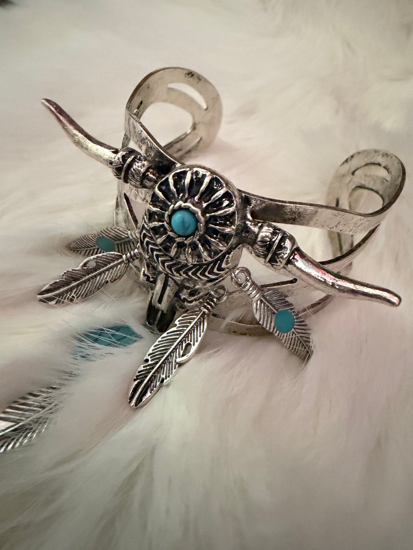 Turquoise Skull Bracelet