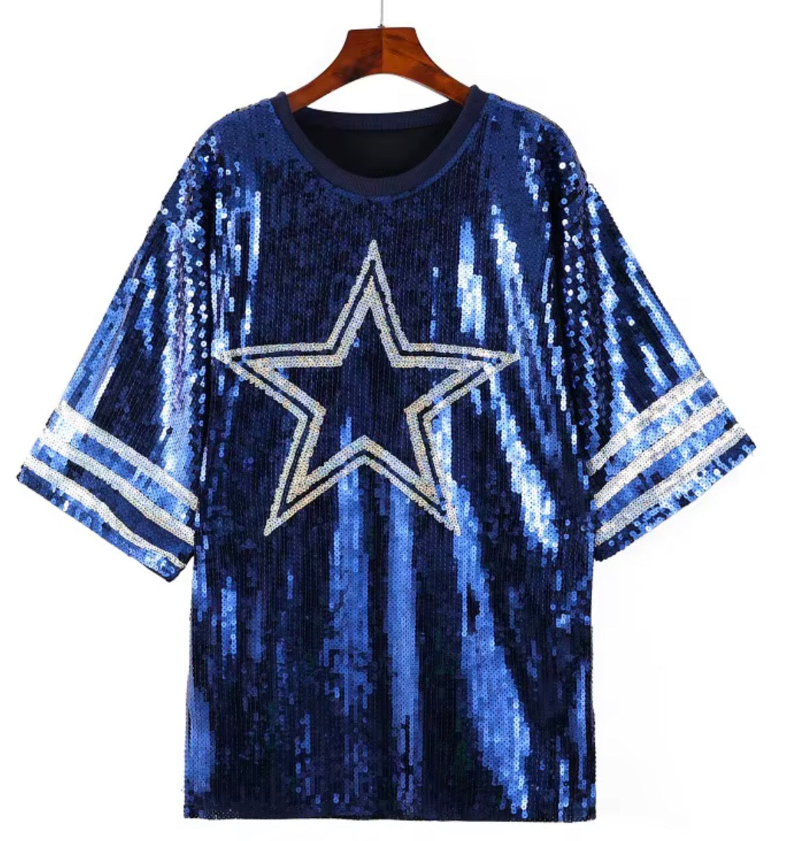 Dallas Cowboy Sequin Dress Top
