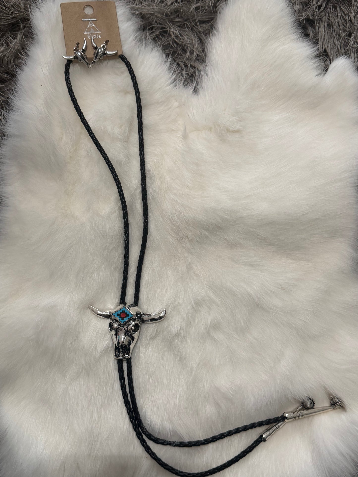 Necklace and Earring Skull Set