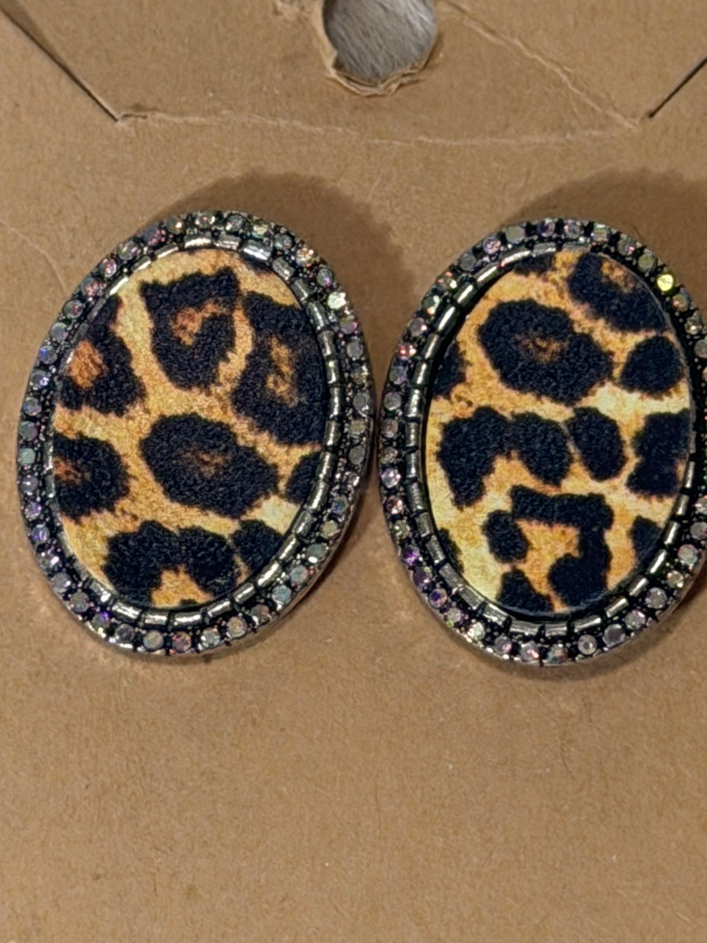 Cheetah Stud Earrings