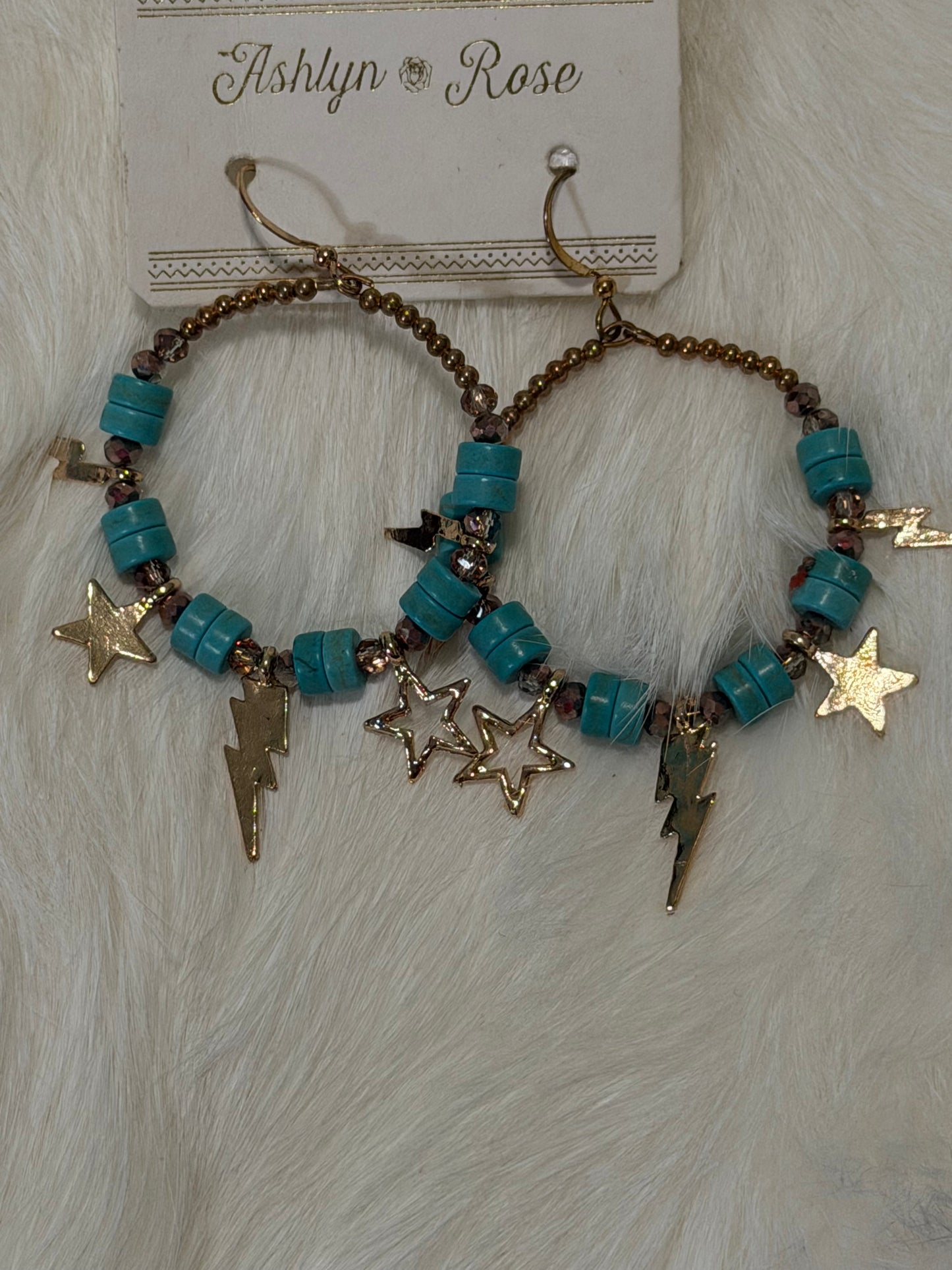 Star and Lightning Bolt Earrings