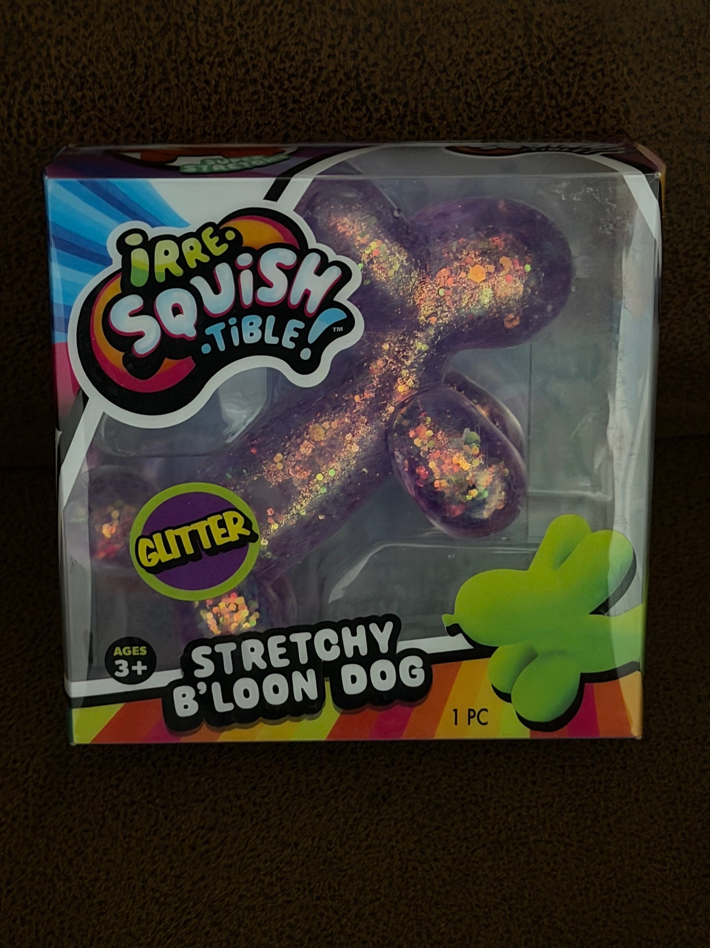 Purple Glitter B’loon Dog