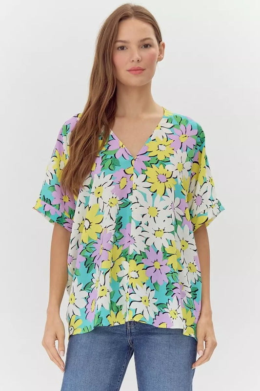 Mint multi color Jodifl Top