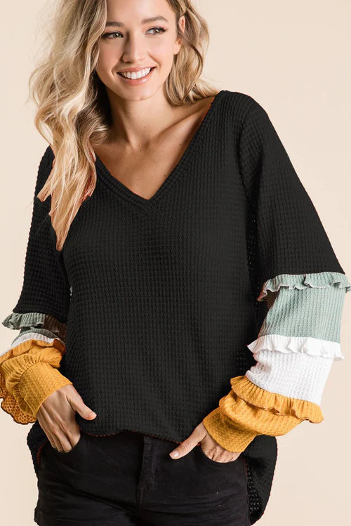 Light weight multi color BiBi sweater