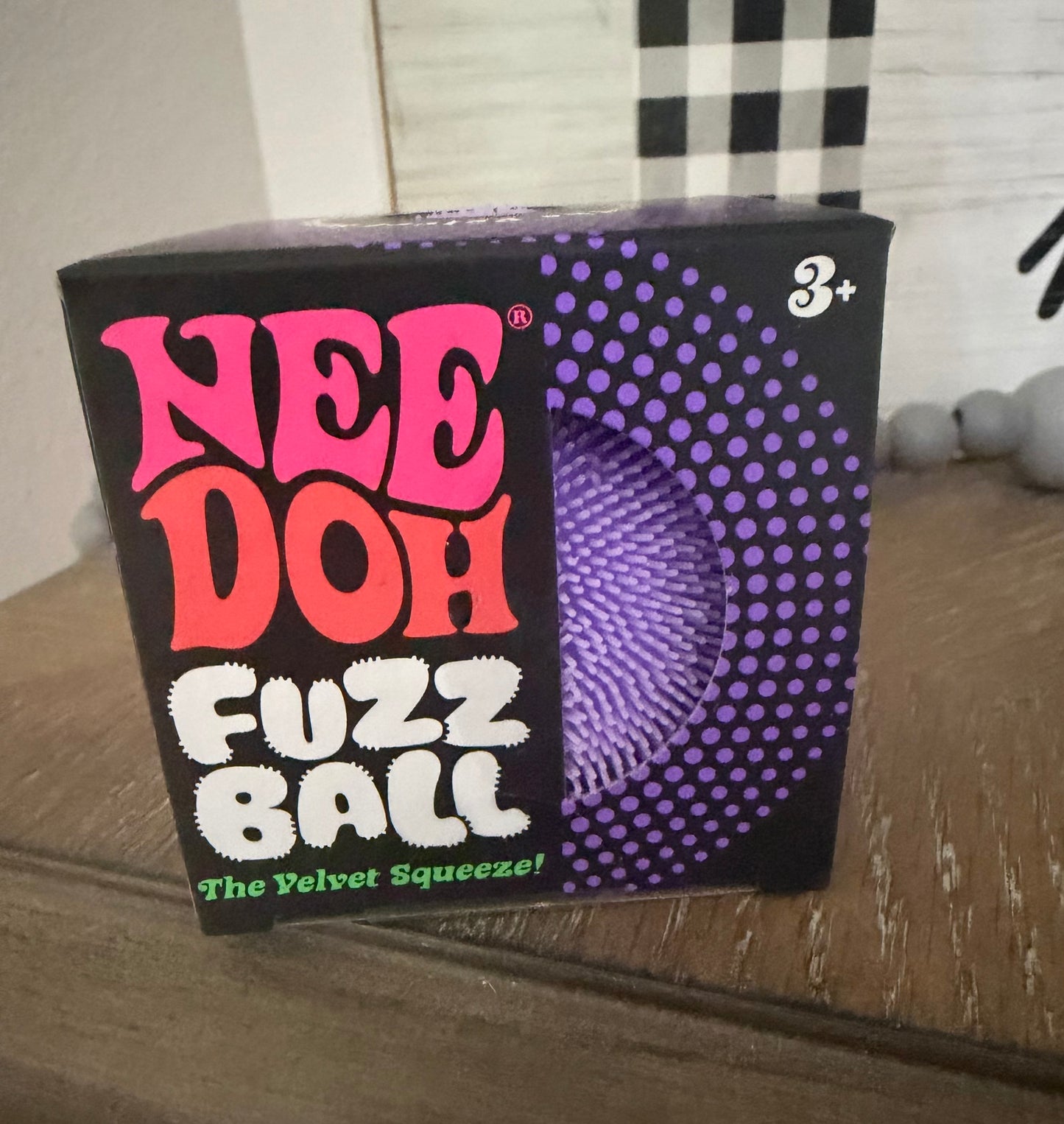Purple Velvet Squeeze fuzz ball