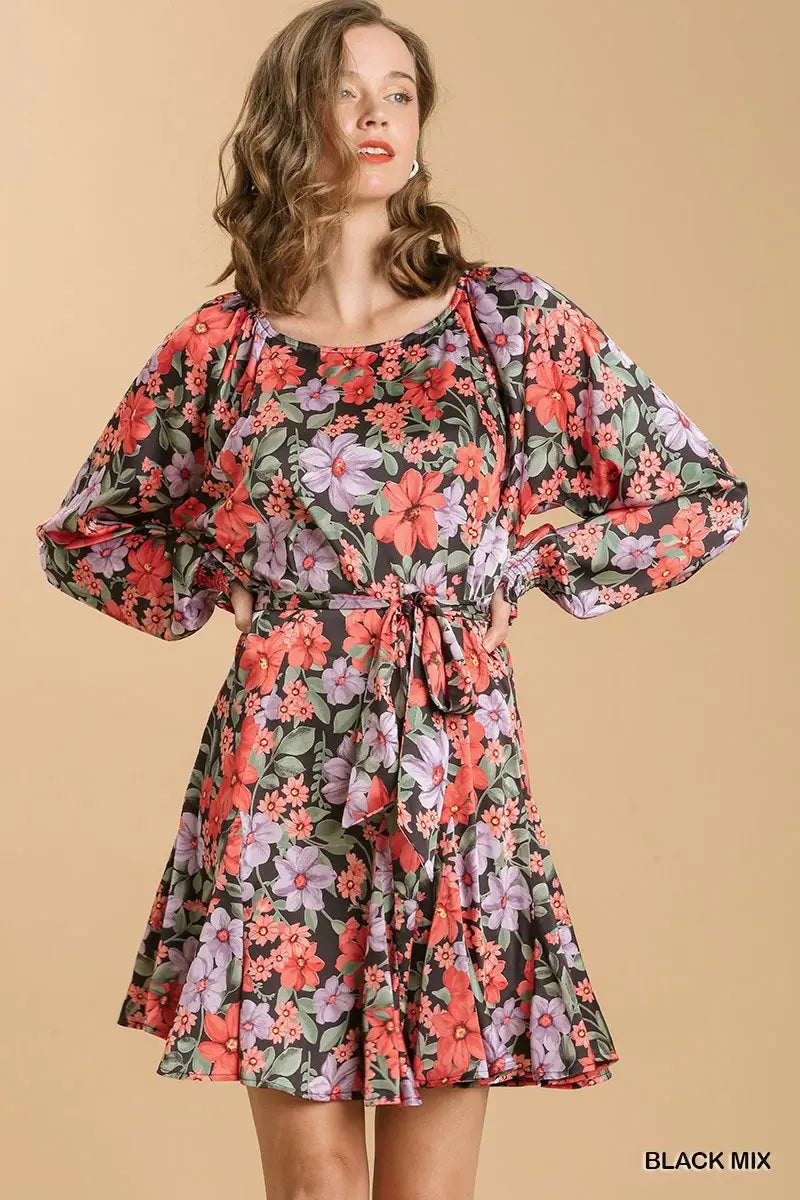 Black floral Umgee dress
