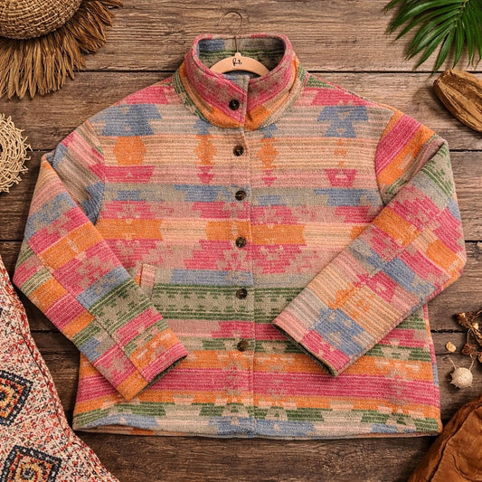 Pink Aztec Shacket