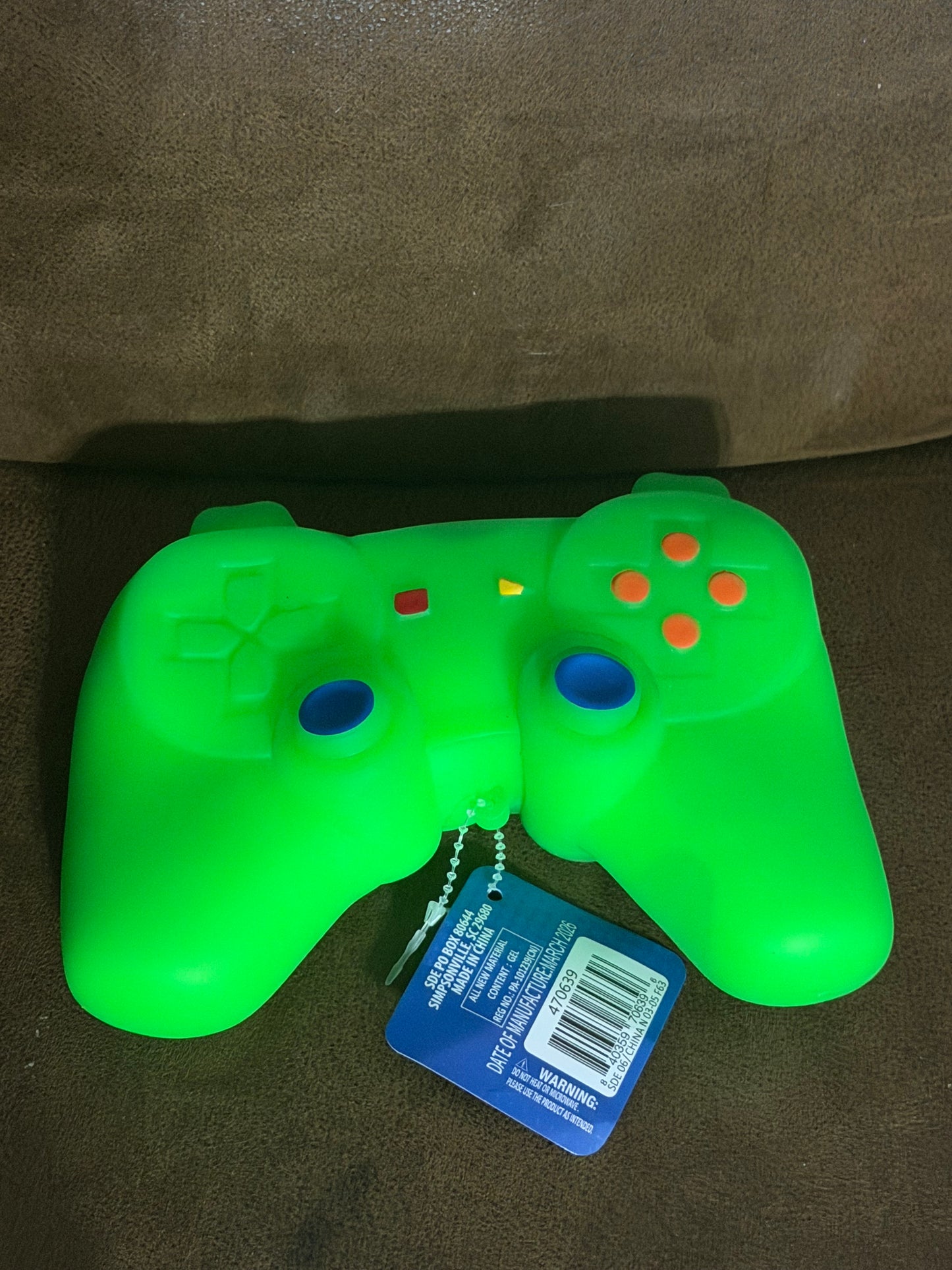Gamer remote solid green