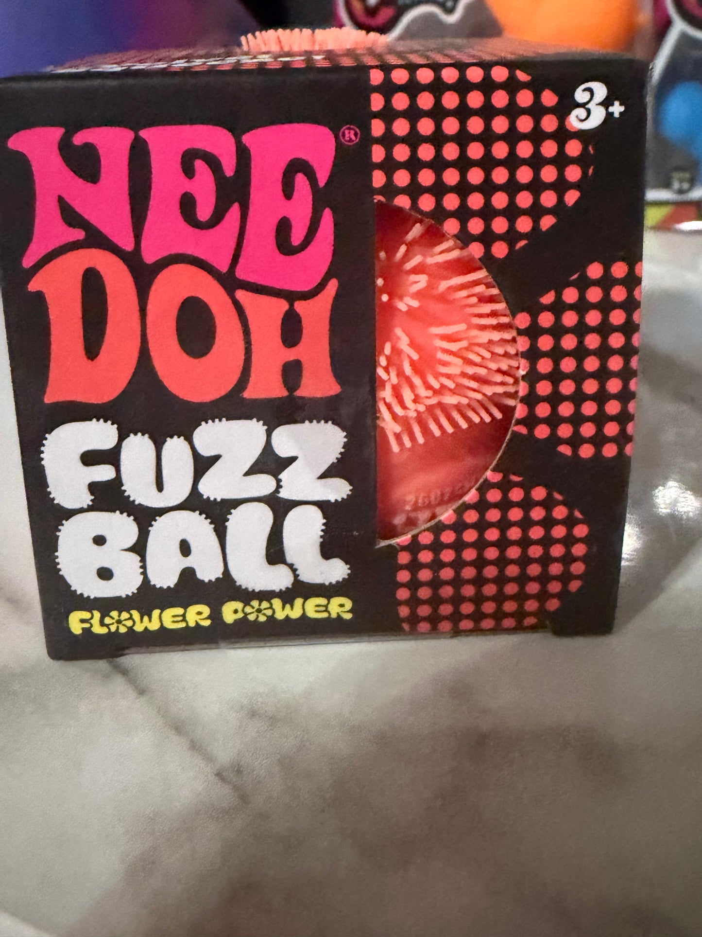 Needoh Orange Fuzz Ball