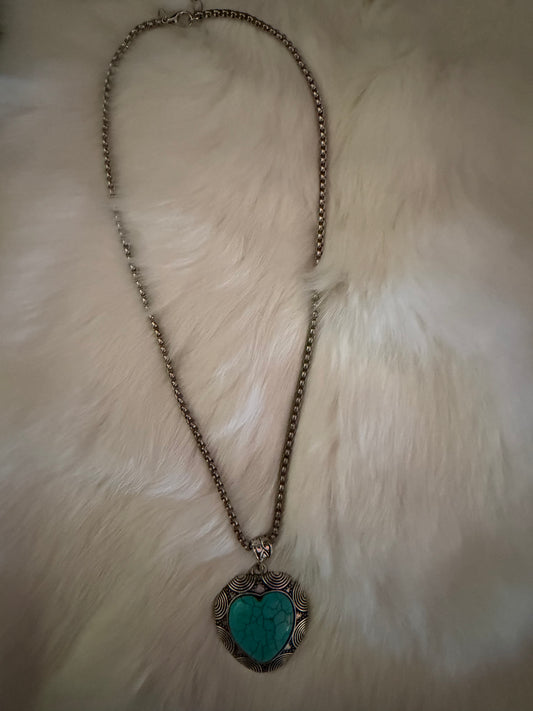 Turquoise Heart Necklace