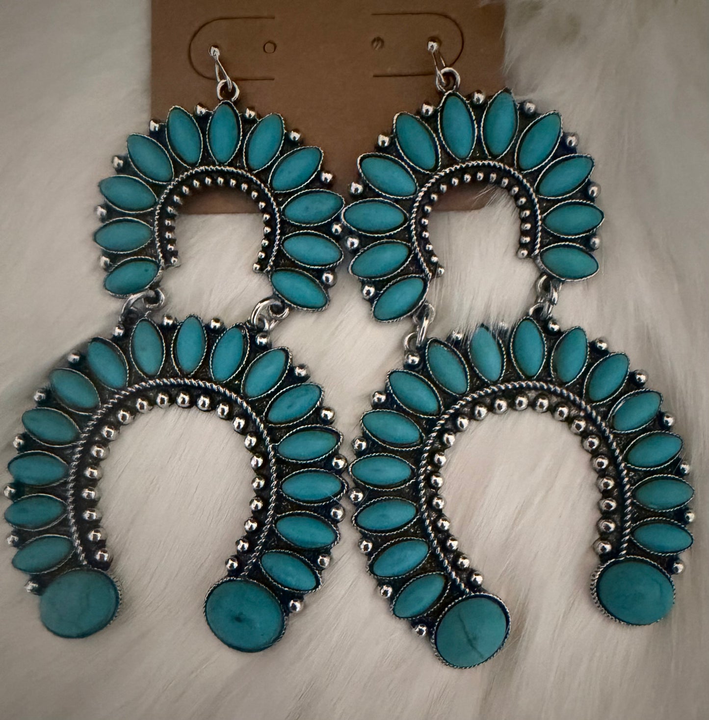 Turquoise Two Tier earrings