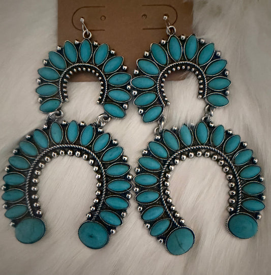 Turquoise Two Tier earrings
