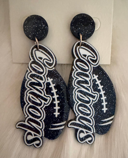 Cowboys Football Earrings