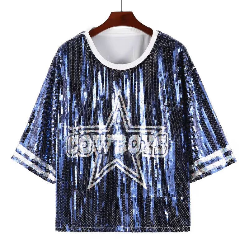 Dallas Cowboy Sequin Dress Top
