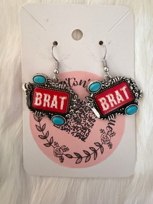 Turquoise Brat Earrings