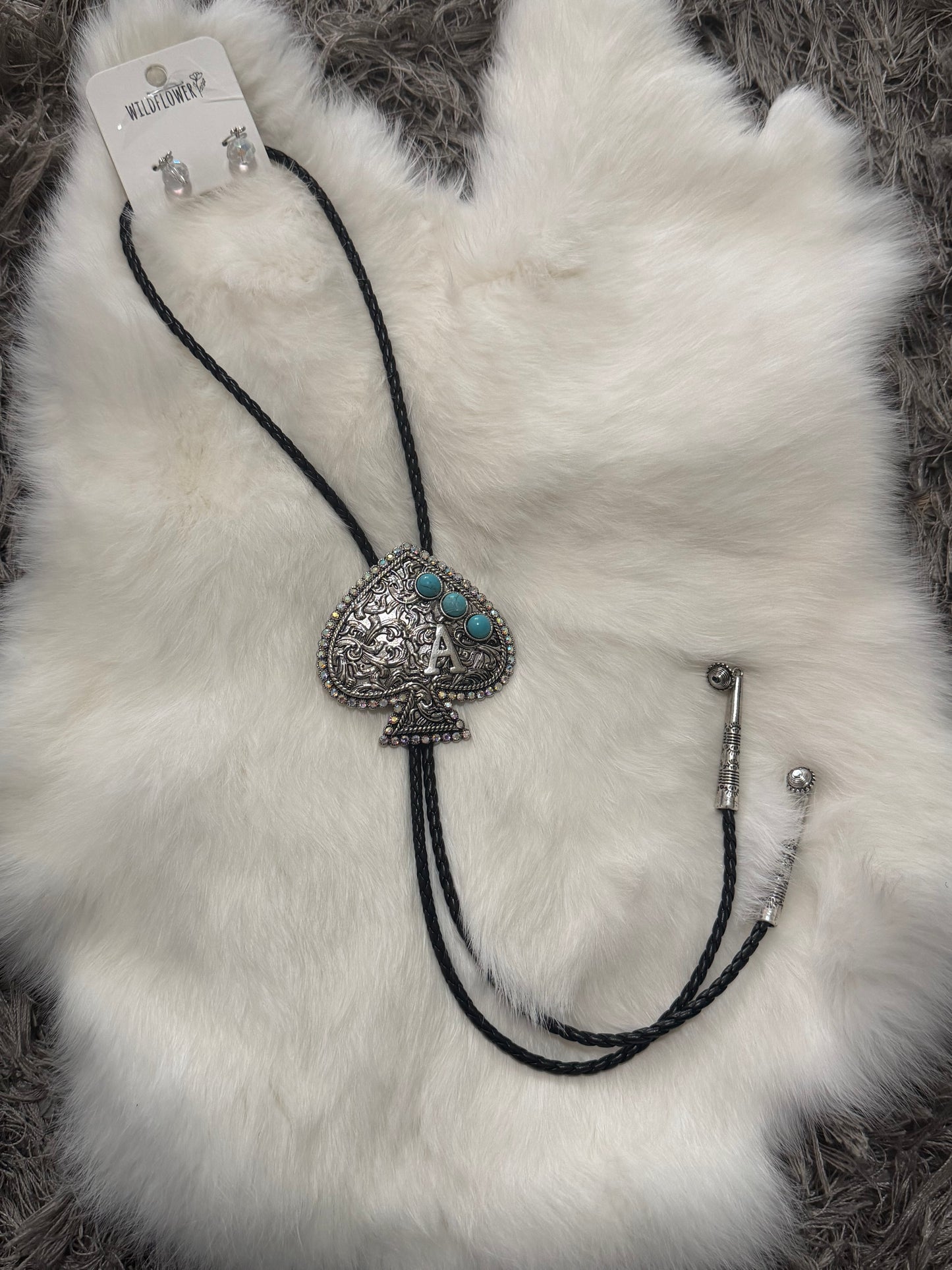 Necklace and Earring Spade Set