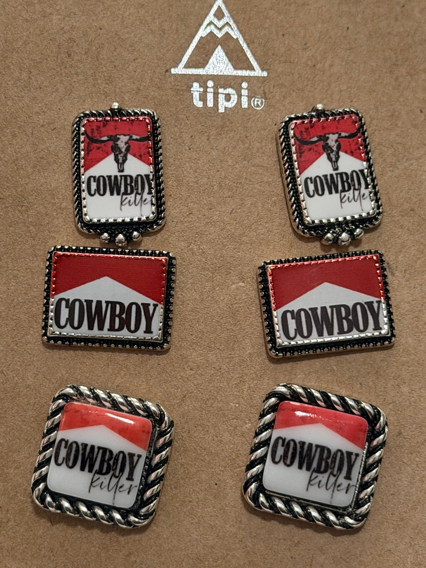 Cowboy Killer Earrings Set