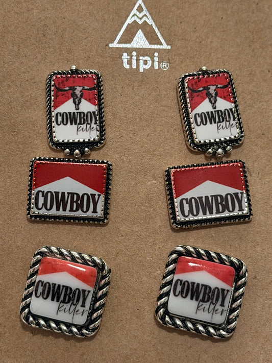 Cowboy Killer Earrings Set