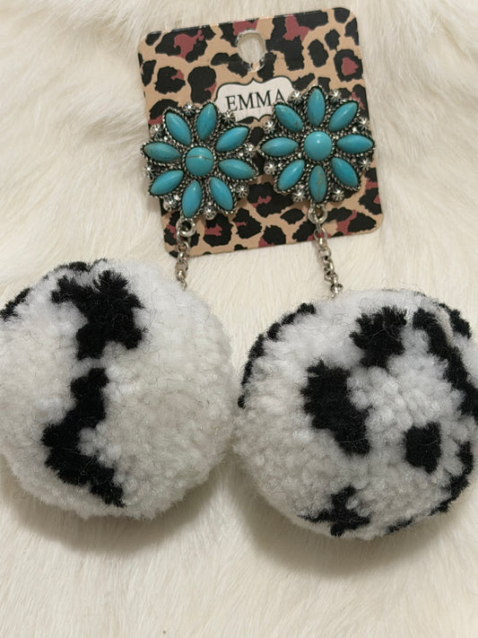 Turquoise Stud Ball Earrings