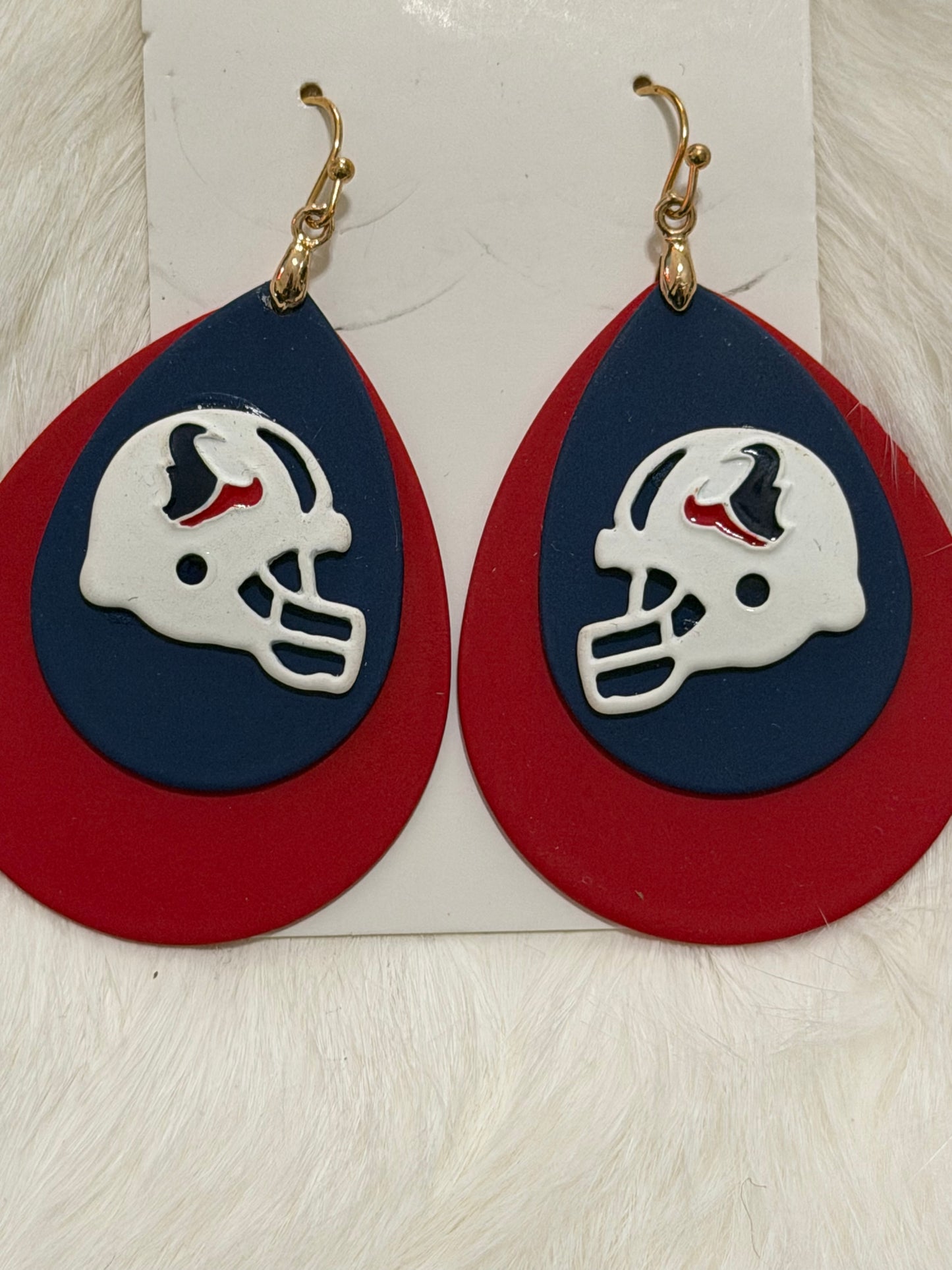 Texans Teardrop Earrings