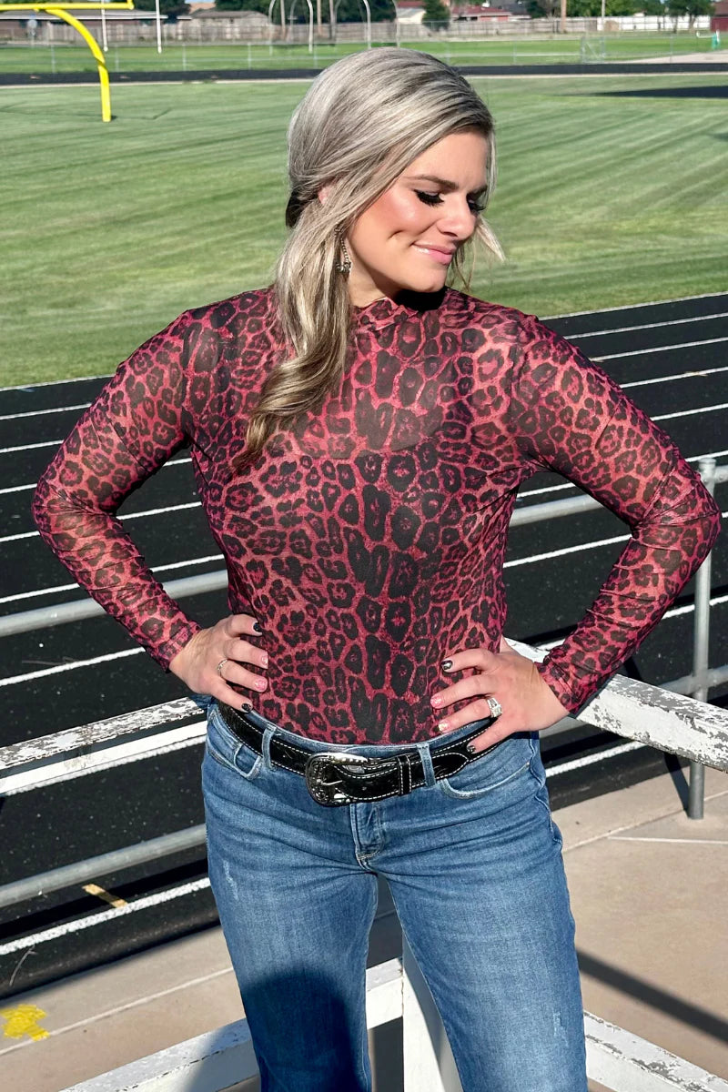 Sideline Spirit Maroon Mesh