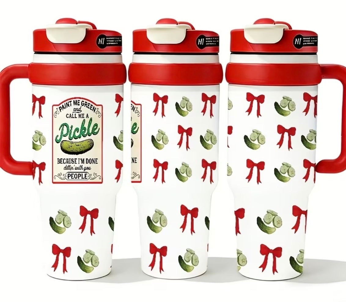 Red Pickle Tumbler