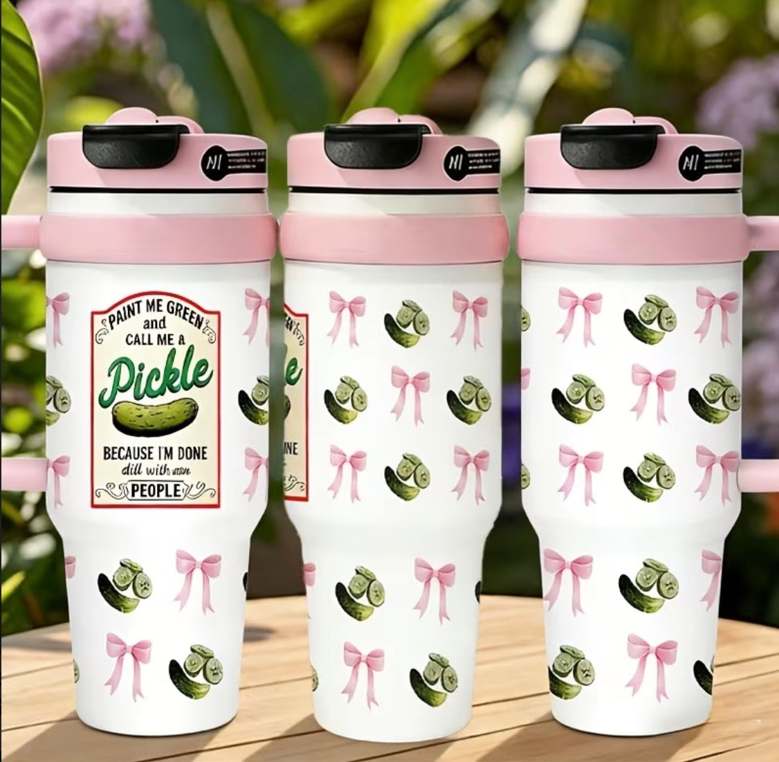 Pink Pickle Tumbler